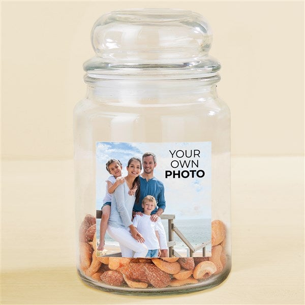 Your Own Photo Personalized Photo Glass Jar - 51582