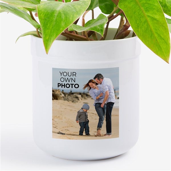 Your Own Photo Personalized Outdoor Flower Pot - 51583