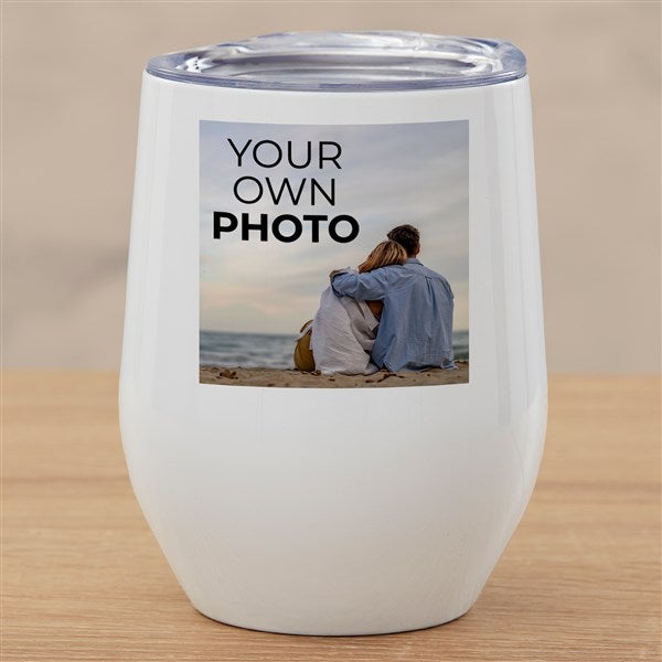 Your Own Photo Personalized Stainless Insulated Wine Cup - 51622