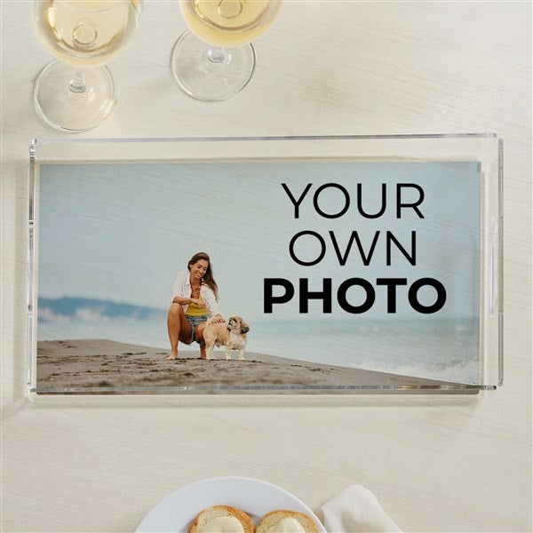 Your Own Photo Personalized Acrylic Serving Tray - 51700
