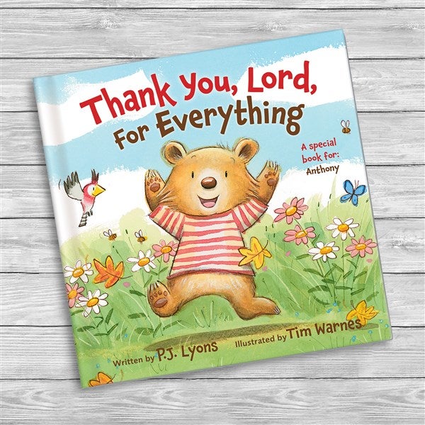 Thank You, Lord, For Everything Personalized Story Book  - 51747D