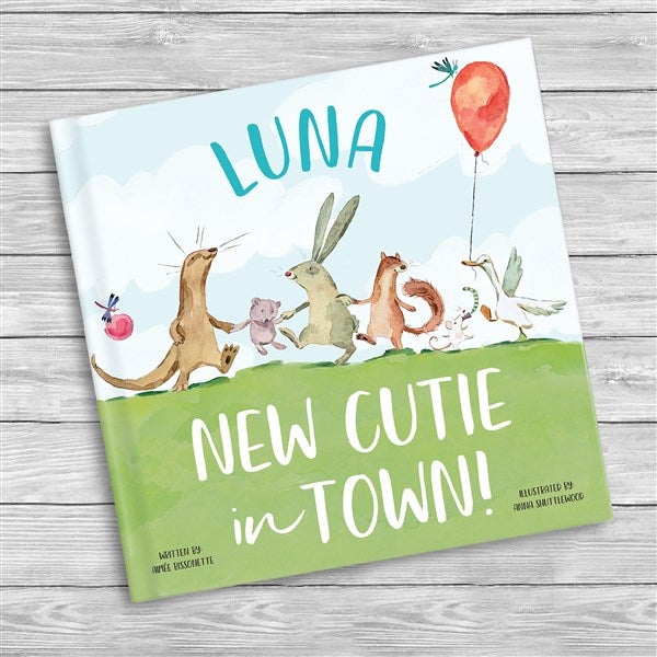 New Cutie in Town Personalized Baby Book  - 51762D