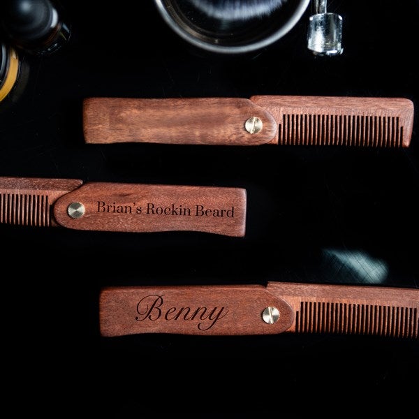 Personalized Folding Beard Comb  - 51788D