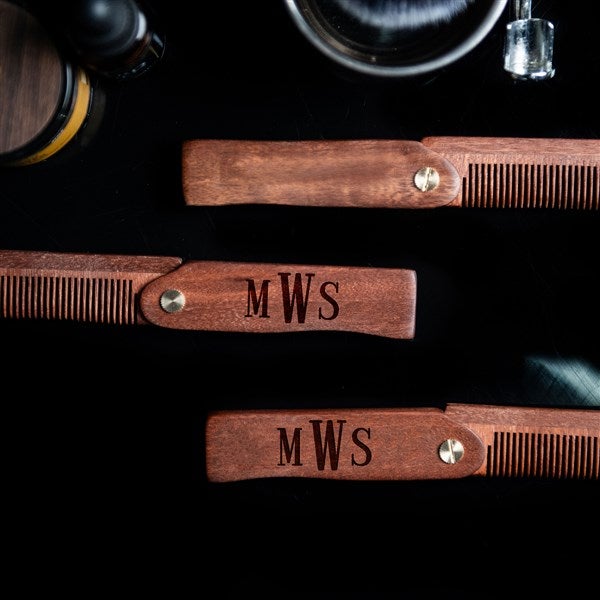 Personalized Folding Beard Comb  - 51788D
