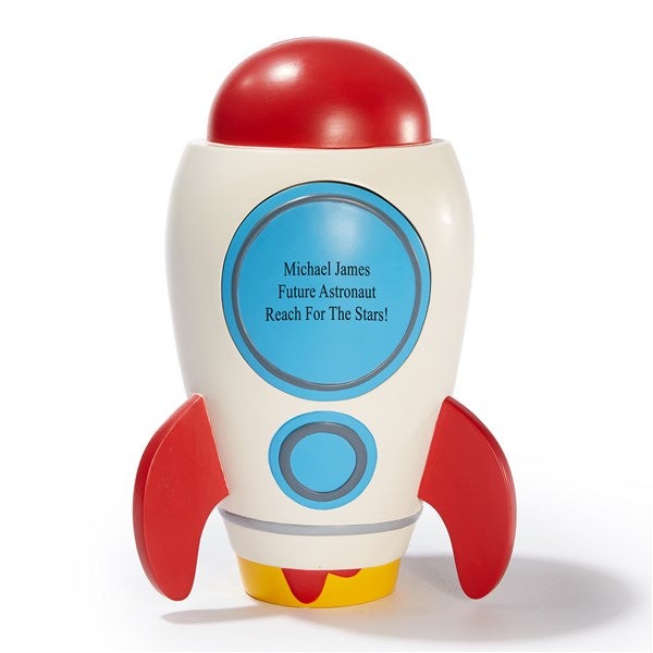 Engraved Spaceship Coin Bank      - 51840