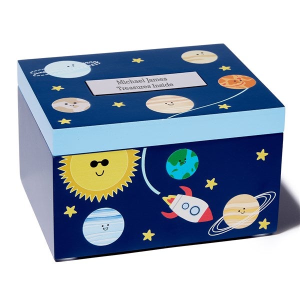 Engraved Outer Space Treasure Box