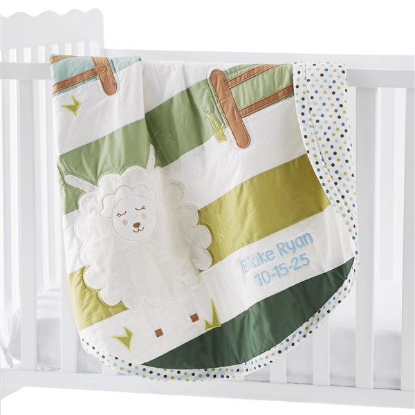 Embroidered Can't Sheep Quilted Play Mat  - 51855
