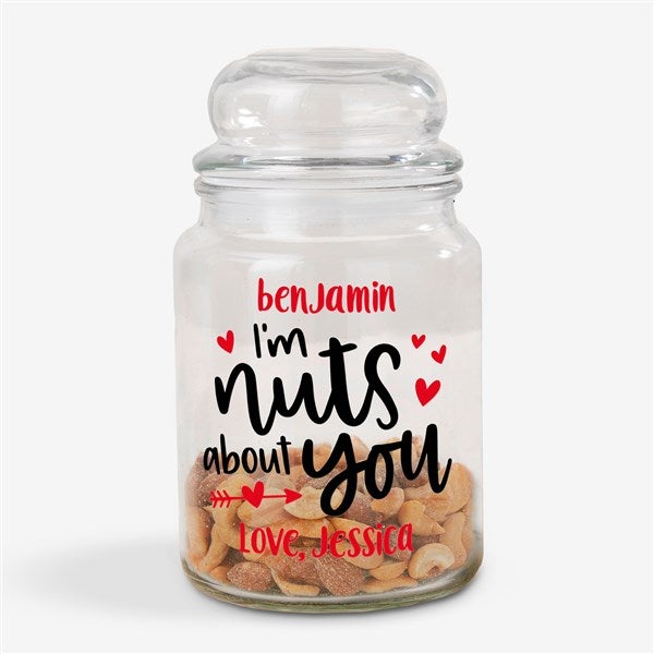 Nuts About You Personalized Candy Jar  - 51927