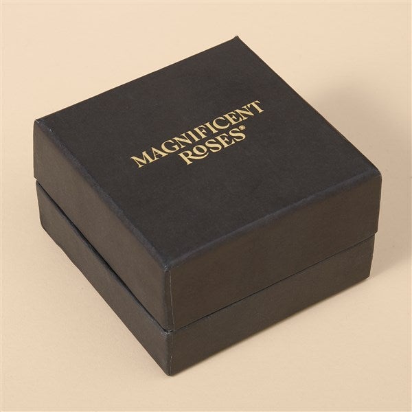 Connected Love Personalized Miniature Red Magnificent Rose Keepsake Box