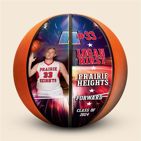 Personalized Burst Photo Basketballs - 52092D