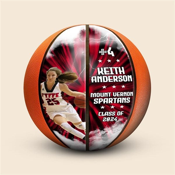 Personalized Thunderstorm Photo Basketballs - 52093D
