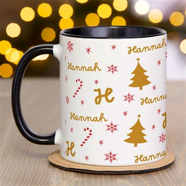 Festive Icons Personalized Coffee Mug - 52321