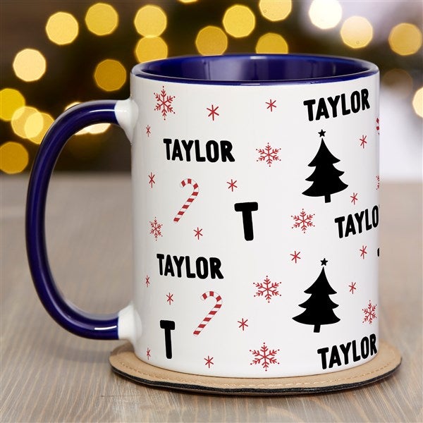 Festive Icons Personalized Coffee Mug - 52321