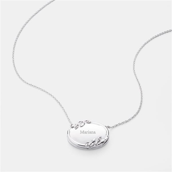 Engraved Floral Oval Sliding Locket by Jessie James Decker - 52333