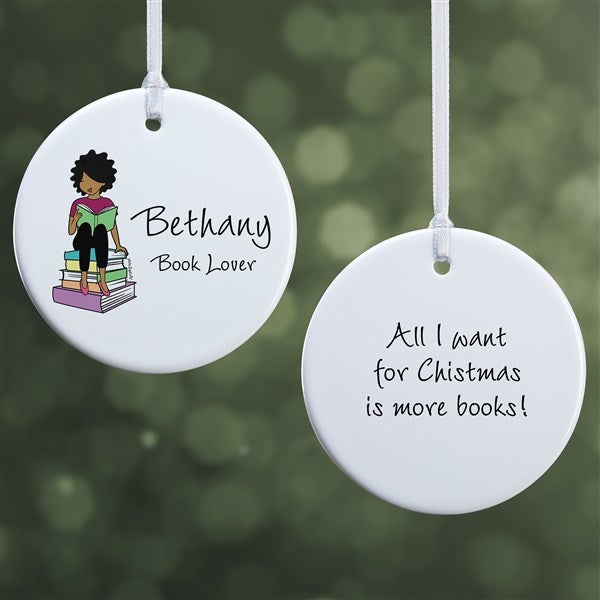 Book Lover philoSophie&#39;s® Personalized Ornament - 52454