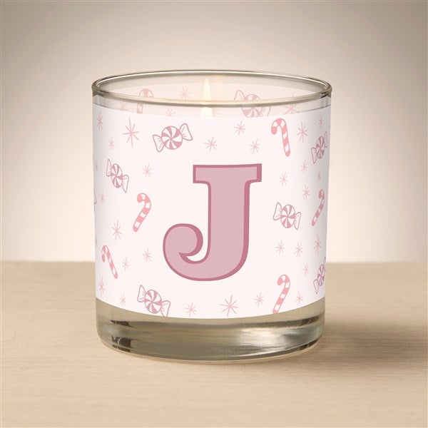 nitial Pink Peppermint Glass Candle by Jessie James Decker - 52514