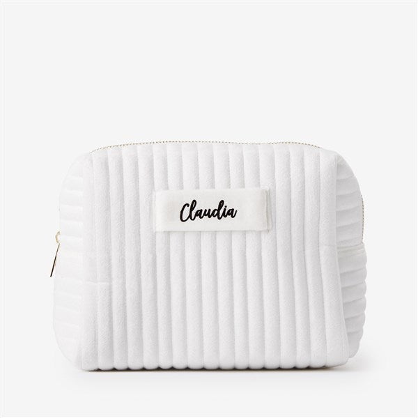Metallic Foil Personalized Velvet Makeup Bags - 52590