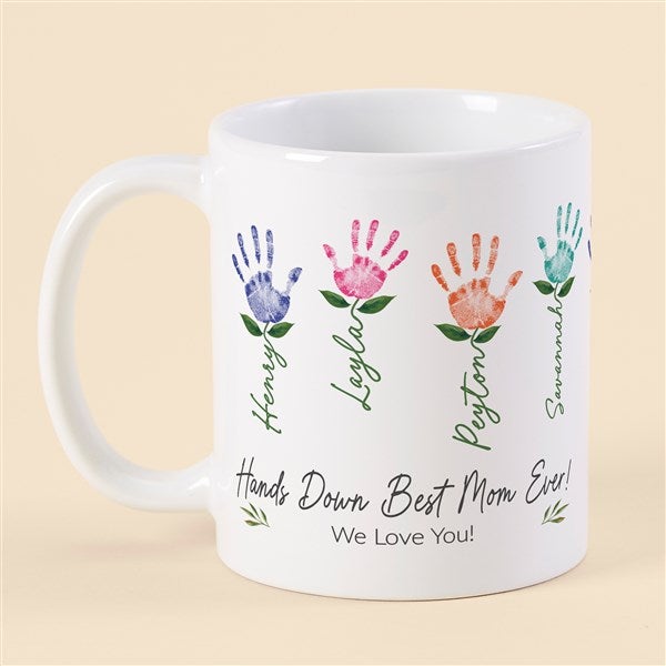 Family Handprint Art Personalized Coffee Mug - 52597