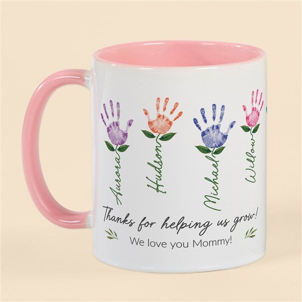 Family Handprint Art Personalized Coffee Mug - 52597