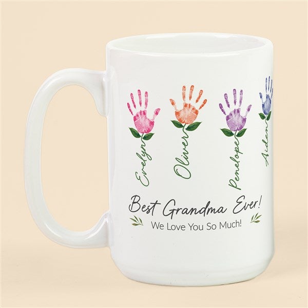 Family Handprint Art Personalized Coffee Mug - 52597