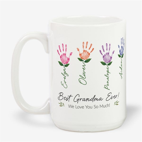 Family Handprint Art Personalized Coffee Mug - 52597