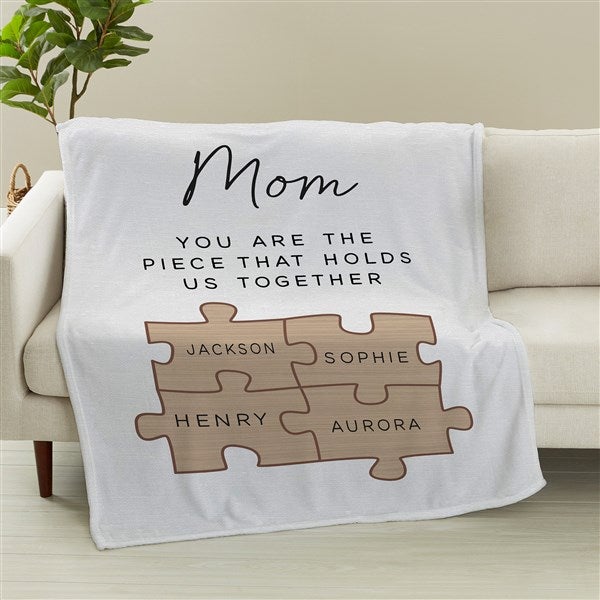 Her Puzzle Pieces Personalized Blankets  - 52604
