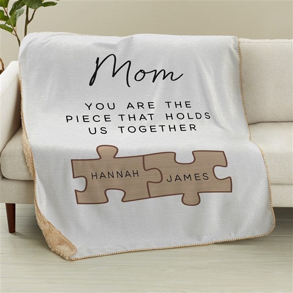 Her Puzzle Pieces Personalized Blankets  - 52604