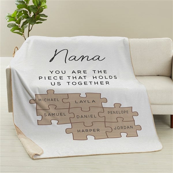 Her Puzzle Pieces Personalized Blankets  - 52604
