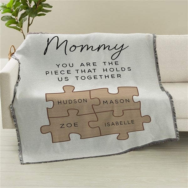 Her Puzzle Pieces Personalized Blankets  - 52604