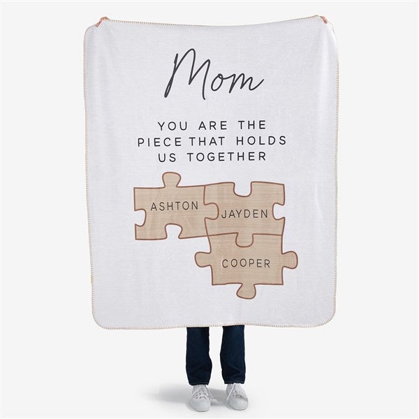 Her Puzzle Pieces Personalized Blankets  - 52604