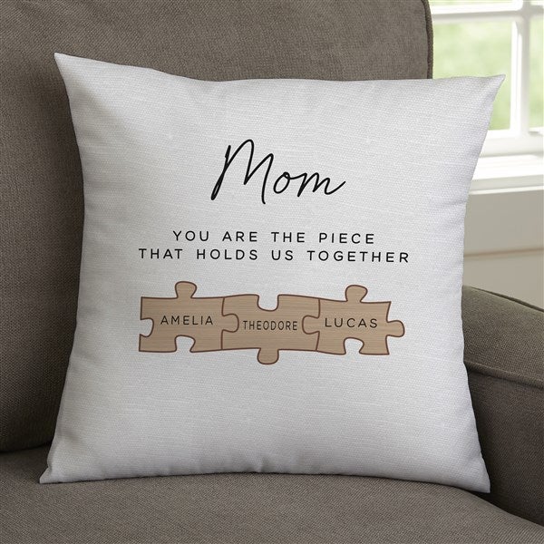 Her Puzzle Pieces Personalized Throw Pillows - 52605