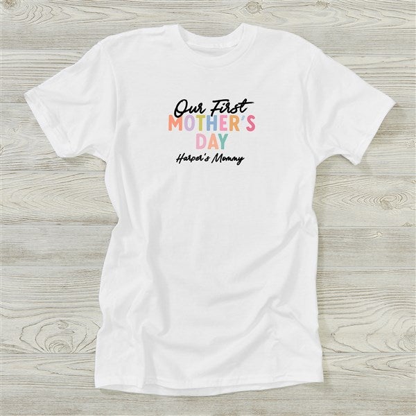 Colorful First Mother's Day Personalized Ladies Shirts  - 52607