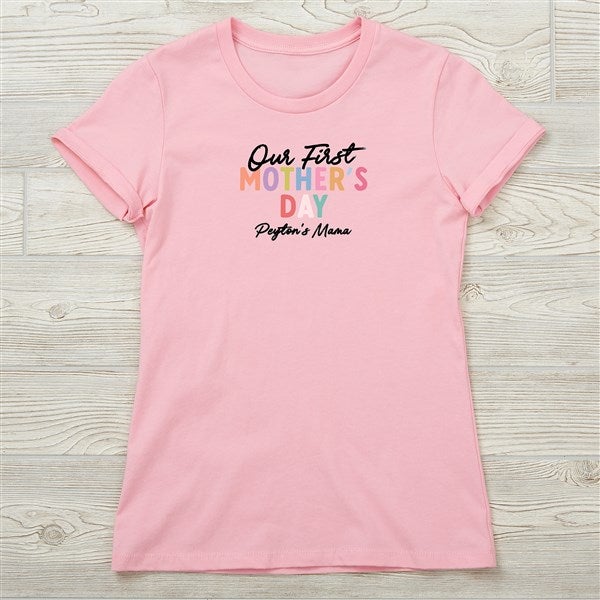 Colorful First Mother's Day Personalized Ladies Shirts  - 52607