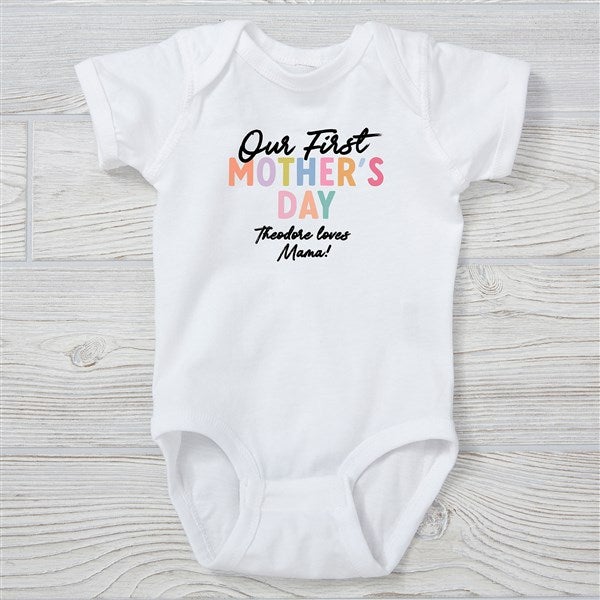 Colorful First Mother's Day Personalized Baby Clothing  - 52608