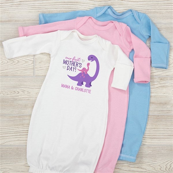 First Mother's Day Dinosaur Personalized Baby Clothing - 52611