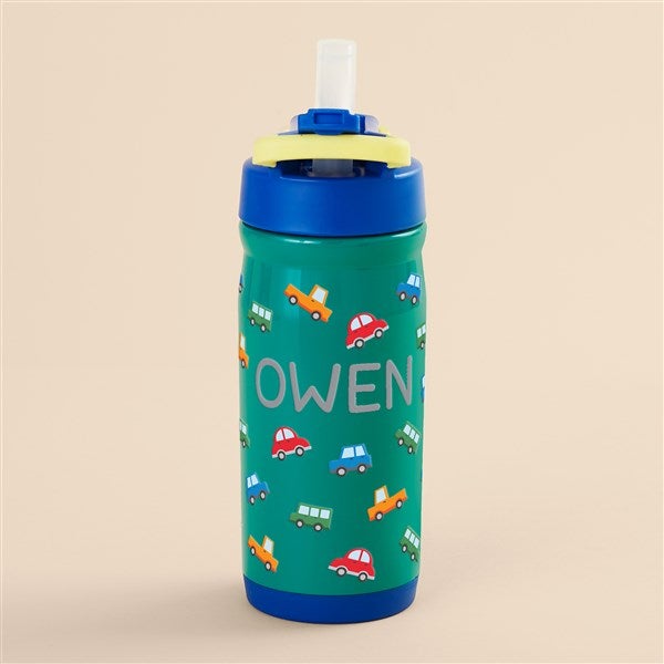 Cars Personalized Kids Insulated 14oz Water Bottles - 52693