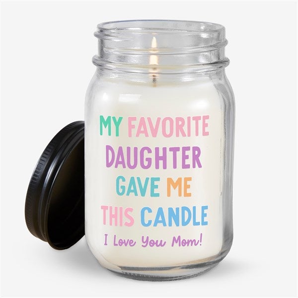 My Favorite Child Personalized Farmhouse Candle Jar - 52795