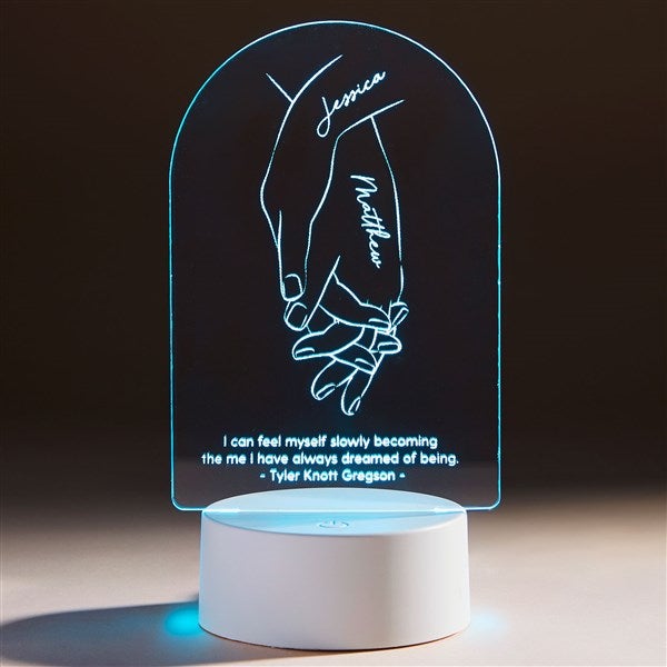 Led Hand Point Sign Hand in Hand Personalized LED Sign