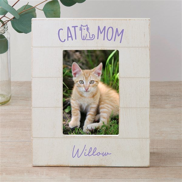 Cat Parent Personalized Shiplap Frame  - 52854