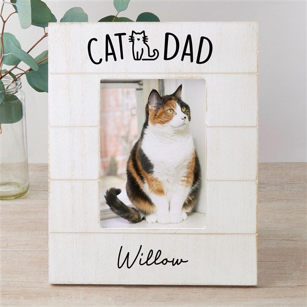 Cat Parent Personalized Shiplap Frame  - 52854