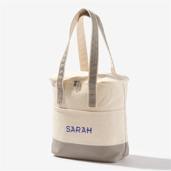 Embroidered Canvas Cooler Bag  - 53030