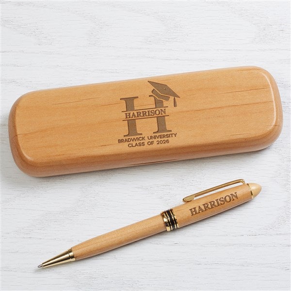 Grad Lavish Name Personalized Alderwood Pen Set - 53040