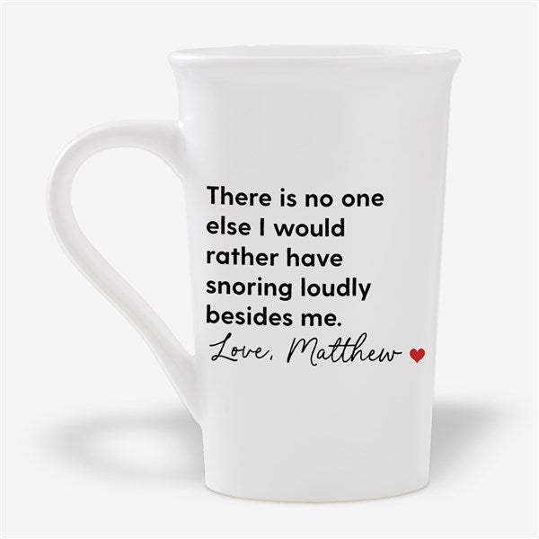 Snoring Beside Me Personalized Coffee Mug  - 53135
