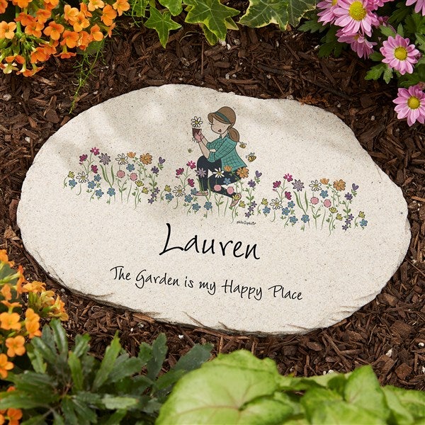 Garden philoSophie's Personalized Round Garden Stone  - 53237