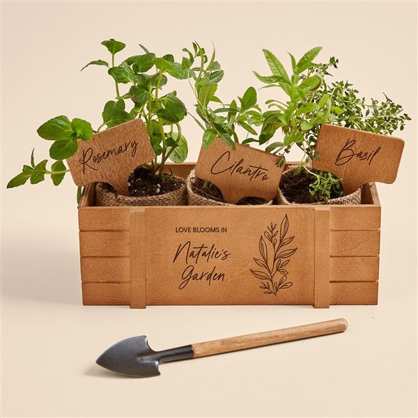 Love Blooms Personalized Herb Garden And Plant Markers  - 53244