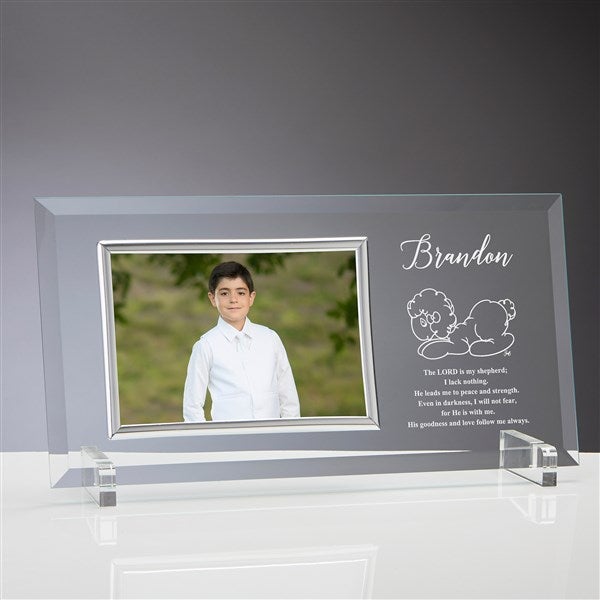 Precious Moments Lord Is My Shepherd Personalized Glass Frame - 53266