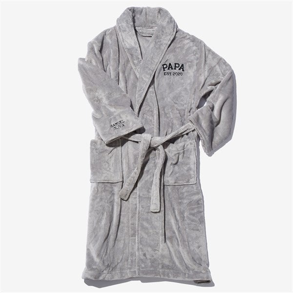 Dad&#39;s Starting Lineup Embroidered Fleece Robes  - 53281