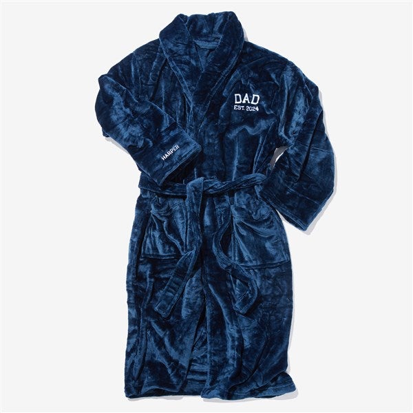 Dad&#39;s Starting Lineup Embroidered Fleece Robes  - 53281