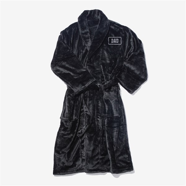 His Classic Embroidered Fleece Robes  - 53287