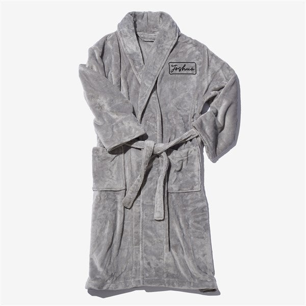 His Classic Embroidered Fleece Robes  - 53287